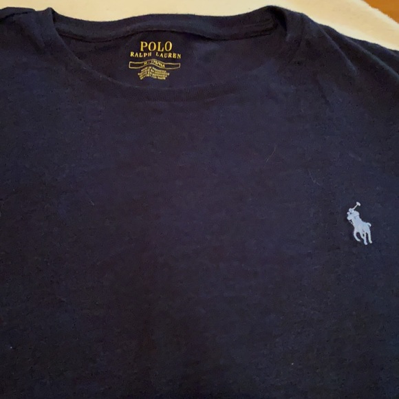 Men’s medium polo Ralph Lauren blue cotton tee shirt - Picture 2 of 5